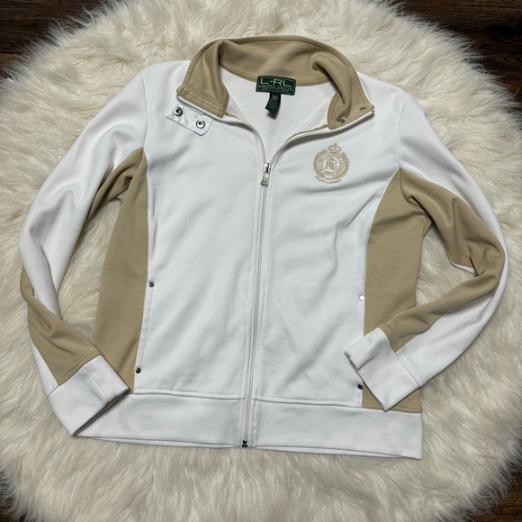 Lauren Ralph Lauren Sport Jacket with Gold Crest Logo size Medium - Picture 1 of 7